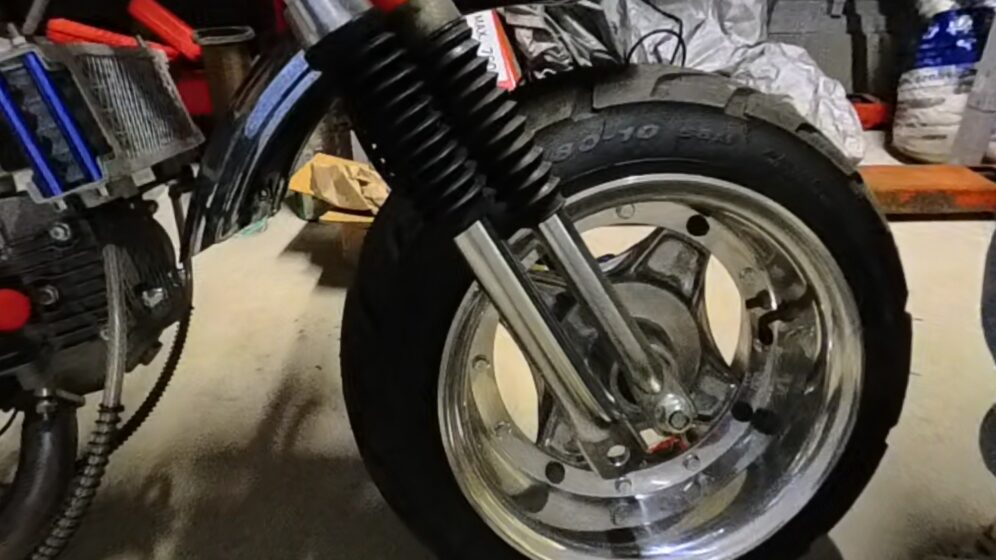 ミニモト油圧式サスペンションの比較