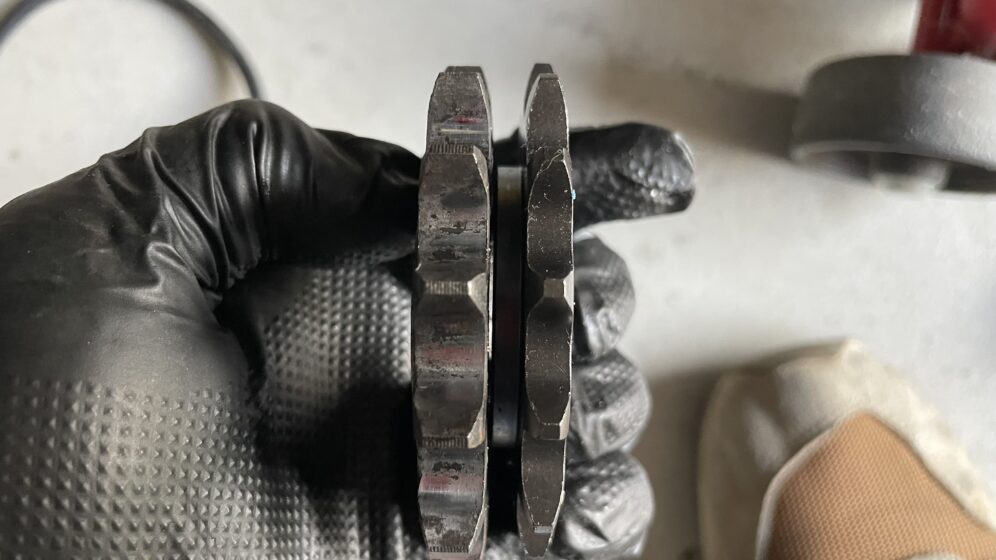 530と520スプロケットの比較